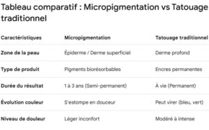 Micropigmentation vs Tatouage traditionnel : Quelle est la vraie différence ?